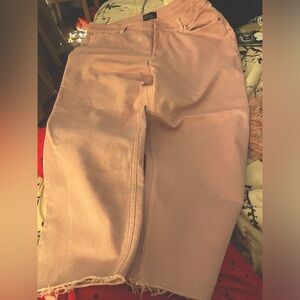 Gap high rise cheeky straight pale pink